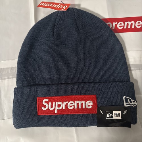 Supreme Box Logo Beanie Blue Red New Era Hat Cap World Famous Streetwear FW24 - Picture 3 of 3