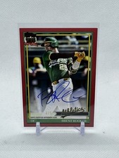 2026 Topps Series 1 1991 Topps Auto Red #91A-BRO Brent Rooker Athletics 4/5