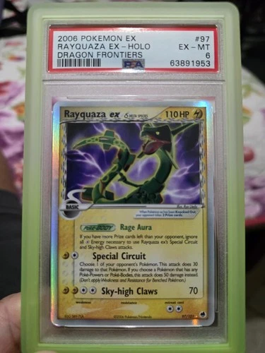 2006 Rayquaza EX Holo Dragon Frontiers #97 PSA 6