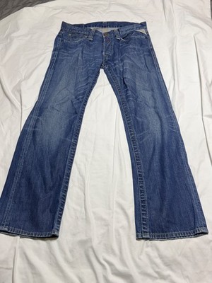 Replay Jeans Mens  Blue MV920A  Straight Fit Button Fly Denim W33 L32
