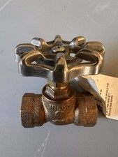 NIBCO Stop and Waste Valve 1/2" FIP Brass, Globe Style Body, Hand Wheel Operated