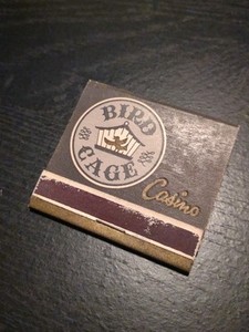 Vintage Las Vegas Matchbook 1958-59 Bird Cage Casino Unstruck Very Rare 