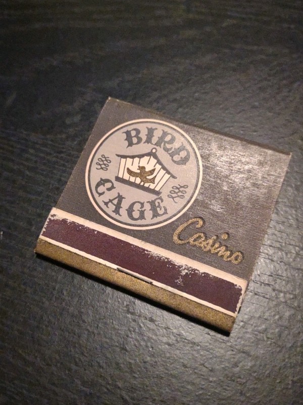 Vintage Las Vegas Matchbook 1958-59 Bird Cage Casino Unstruck Very Rare 