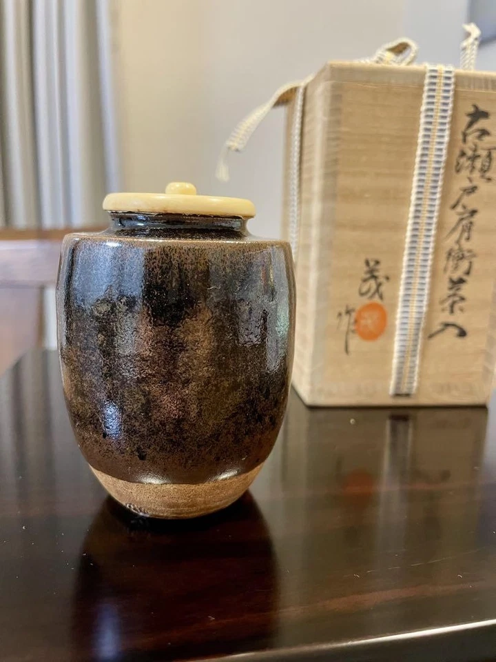 Koseto Katatsuki 茶盒 Shigeru Yamaguchi 日本 Seto Ware Chaire — 第 3/4 张图片