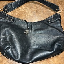 Atienne Aigner Black Leather Handbag
