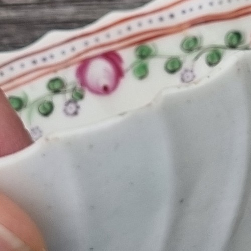 Antique C. 18th / 19th Century Fluted Tea Bowl Cup Georgian Bone China - Picture 17 of 19