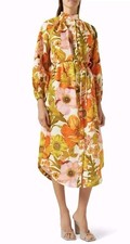 Alemais BNWT Silas Midi Shirtdress Button Up Floral Dress Size 8 AU 4 US