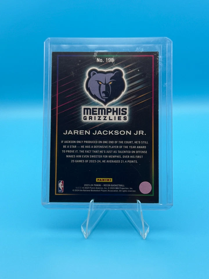  2023-24 PANINI RECON JAREN JACKSON JR #198 / 99 GRIZZLIES - Image 2 of 2