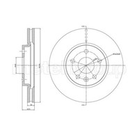 Metelli 2X Bremsscheibe Vorne Ø276 Mm BelüFtet FüR Opel Astra K B16 1.0 Turbo