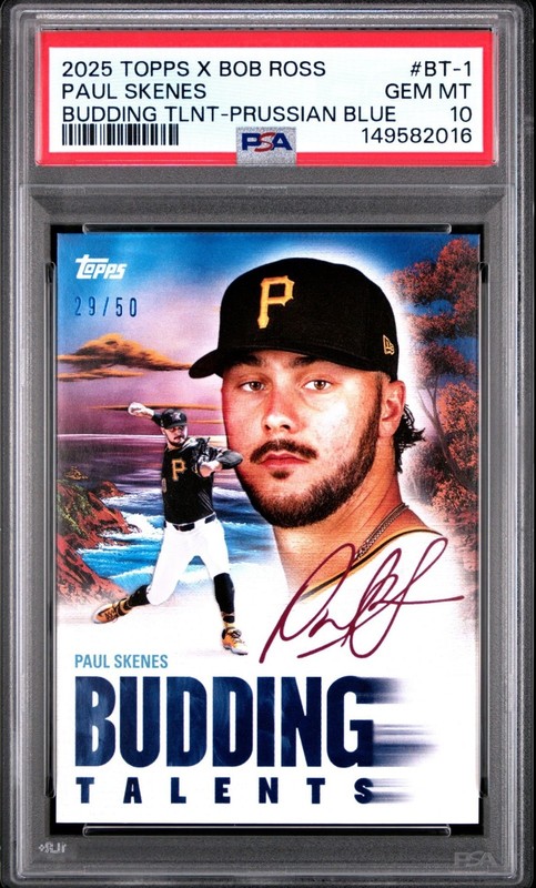 2025 Topps the Joy of Baseball - Paul Skenes #BT-1 Prussian Blue /50 PSA 10