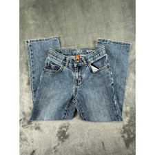 The Childrens Place Boys Bootcut Jeans Blue Medium Wash Size 6 Adjustable Waist