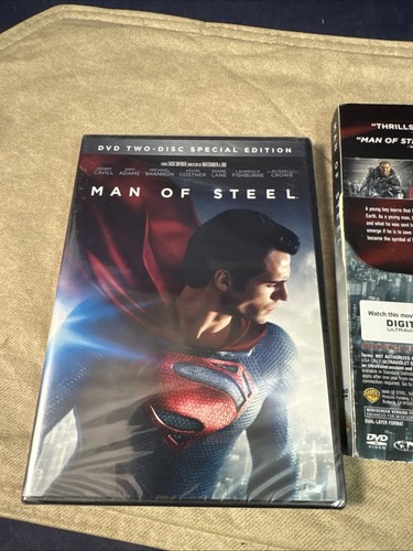 Man of Steel DVD 2013 Henry Cavill Russell Crowe Amy Adams Zack Snyder - Picture 3 of 7