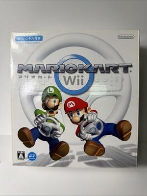 Nintendo Mario Kart Wii Nintendo Wii NTSC-J Japan Import w/ Wii Wheel CERO A