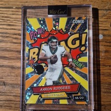 2025 Wild Card COMIX Aaron Rodgers Quarterback Serial #18/20 Football