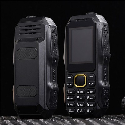 Shockproof Outdoor Rugged Dual SIM Bluetooth Unlocked Mobile Phone Flashlight 2G