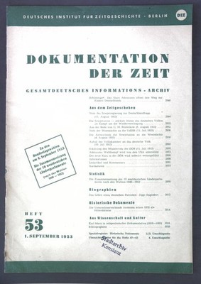 Das Leben eines deutschen Patrioten: Jupp Angenfort; in: Heft 53 Dokumentation d