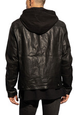 AllSaints Slim Leather Outer Shell Coats, Jackets Waistcoats for - Main Image