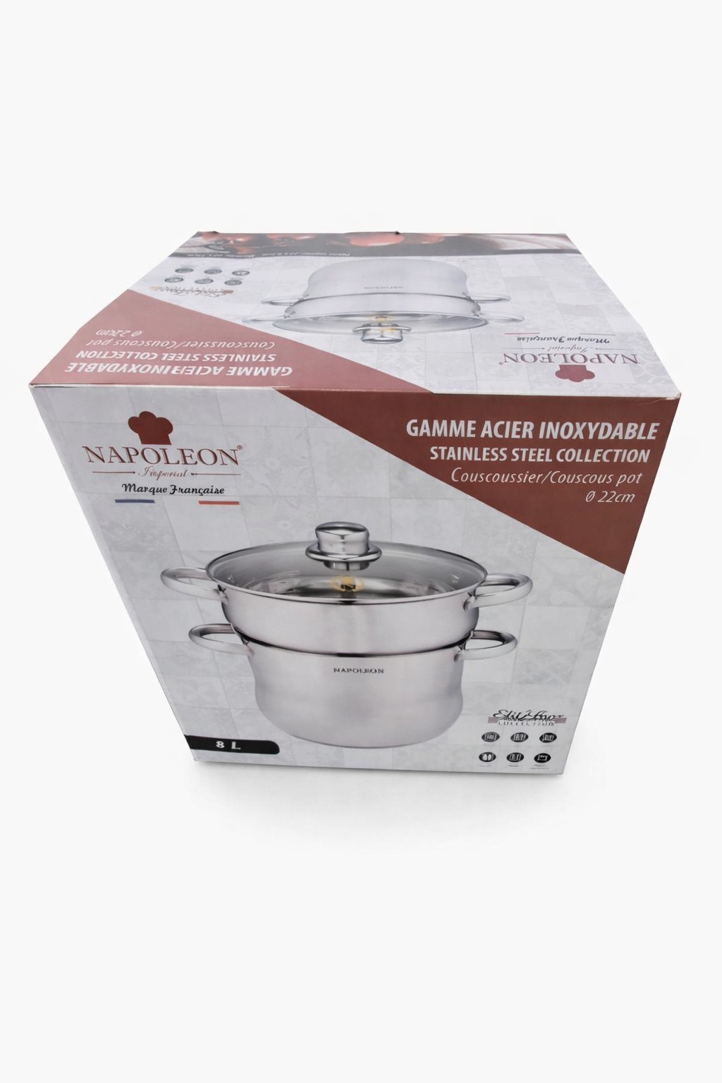 Couscoussier inox 22 cm 8L : la solution idéale pour réussir la cuisson de la semoule