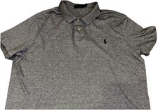 Polo Ralph Lauren Men's Classic Fit Cotton Polo Shirt Gray Short Sleeve Sz XL