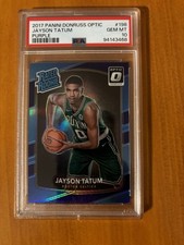 2017-18 Panini Donruss Optic Rated Rookie Jayson Tatum #198 Purple Prizm PSA 10