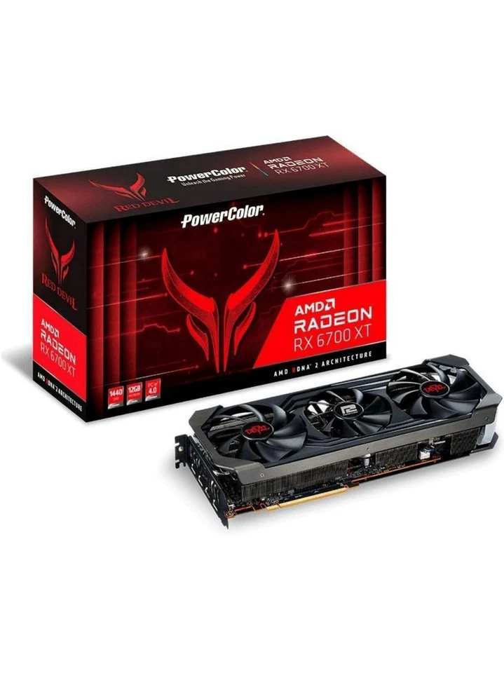 GPU PowerColor Red Devil AMD Radeon RX 6700 XT 12 GB GDDR6 (más barata de perfil) Foto 4 de 4