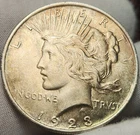 1923 P Peace US Silver Dollar - BU, 90% Silver US Coin, P-2361a