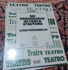 SEI PERSONAGGI IN CERCA D'AUTORE. DVD T eatro Antica Grecia Novecento Pirandello