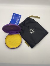 Invisalign Retainer Slimline Case And Pouch - Purple Outer And Yellow Inner
