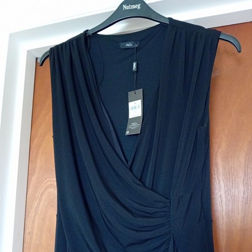BNWT Ladies Black Dress Size 14 From M&Co... RRP £35 - Picture 2 of 6
