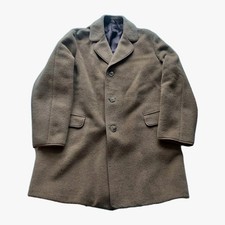 Gannex Coat Men 42 Wool Mohair Mink Vintage Brown Vintage Made In England Button