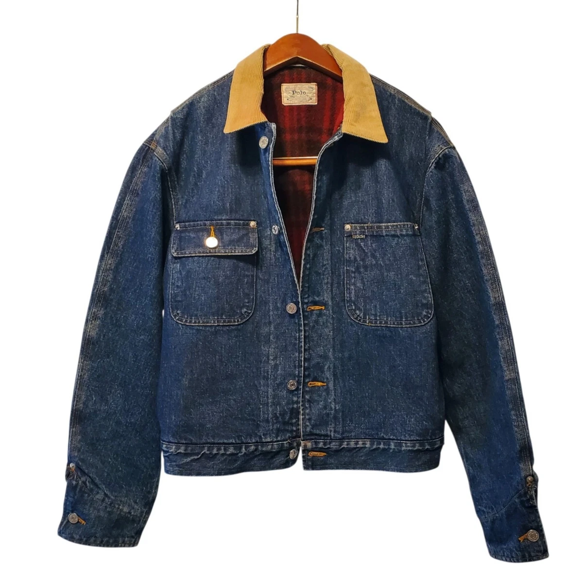 Vintage Polo Ralph Lauren Blue Jacket Indiana Men's Coats
