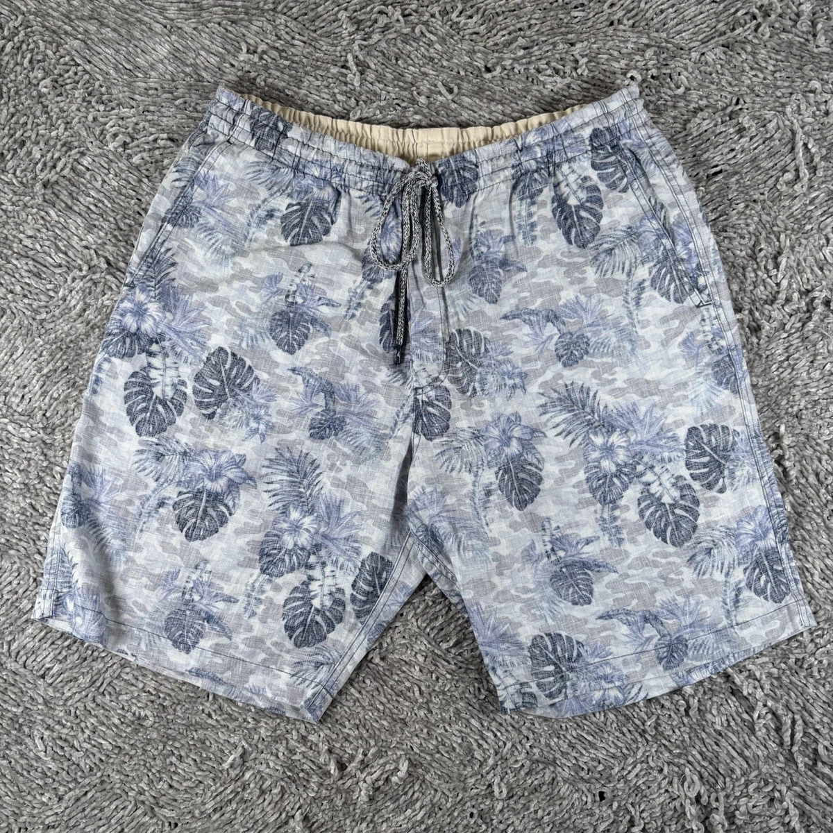 Short de bain homme Mossimo Supply Co rayures bleues taille 28