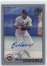 2019 Topps Archives Fan Favorite 2001 Design Silver /99 Rey Ordonez Auto nd3