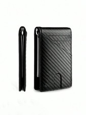 Mens Leather Slim Wallet Credit Card Holder RFID Blocking Pocket ID Money PU USA