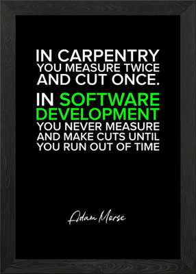 Software Development Framed Wall Art Poster Canvas Print Picture