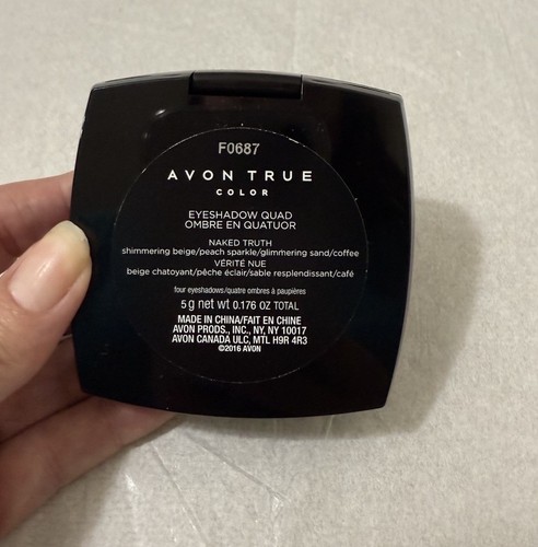 Avon True Color NAKED TRUTH Eyeshadow Quad Beige Peach Sparkle Sand Coffee NOS - Picture 4 of 4