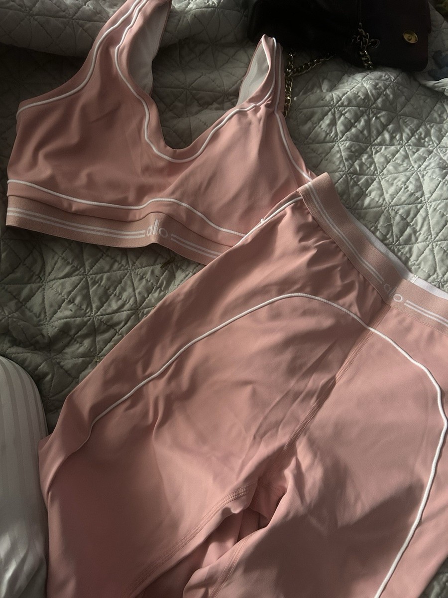 Alo Yoga Set Two Piece Black , Pink , Grey and Navy Blue | eBay