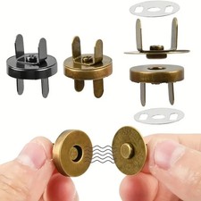 10PCS Magnetic Snap Fasteners 14/18mm Metal Press Studs Buttons for Bags Purses