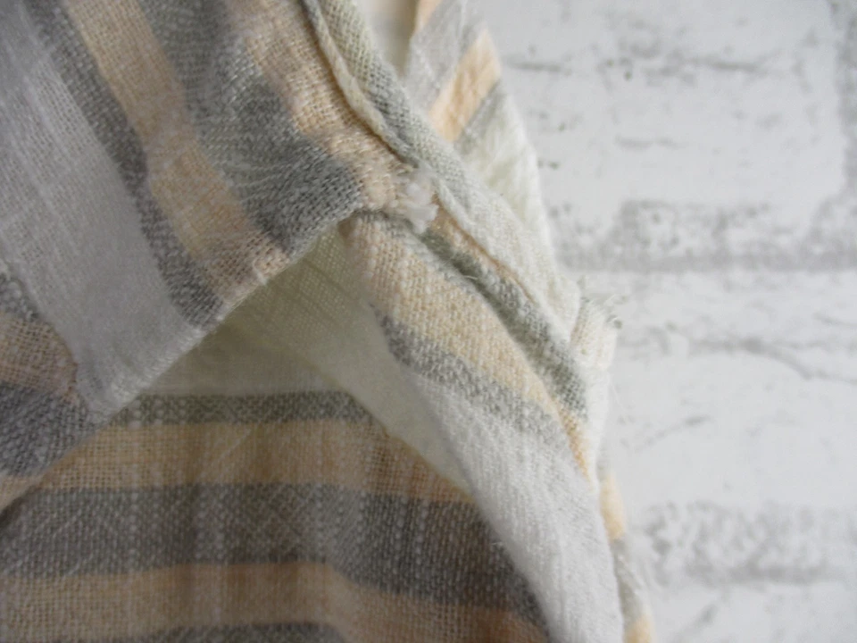 Billabong Mujer Vestido Sin Mangas Playa Crema Beige Gris Rayas 14 Dobladillo Aymétrico Foto 4 de 4