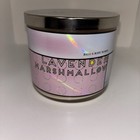 Bath & Body Works Lavender Marshmallow Candle 3 Wicks Scented Large 14.5 oz NEW