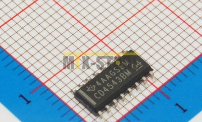 10PCS CD4543BM IC BCD-7SEG LTCH/DEC/DVR 16-SOIC TI *kk