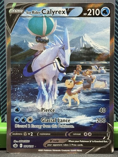 Pokémon TCG Ice Rider Calyrex v Chilling Reign Alt Art Karte 164/198 SWSH NM