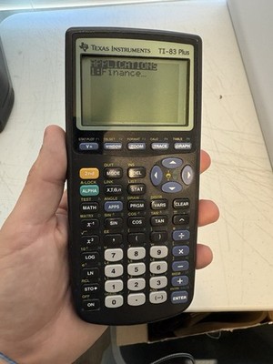 Texas Instruments TI-83 Plus Graphing Calculator Black No Cover - Tested