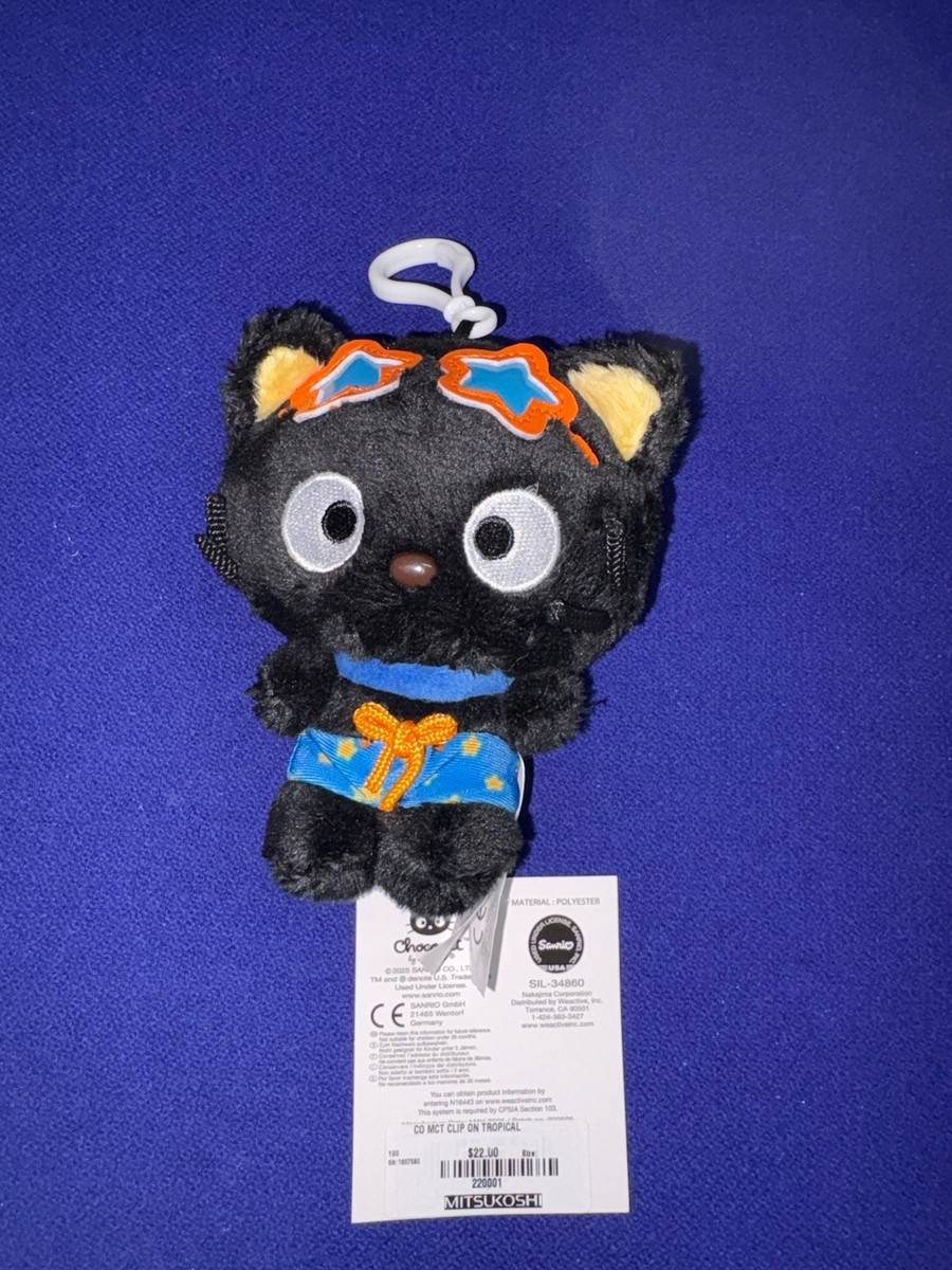 2025 Sanrio Chococat Tropical Plush Clip On Bag Charm New | eBay