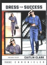 Caitlin Clark Basketball Card 2025 Panini Chronicled Dress For Success #65 Fever