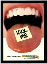 Vintage Print Ad 2000 Nestle Spree Candy "Kick Me" Original Promo Poster Art