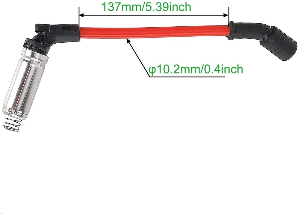 Cable de bujía de motor con bujía para CHEVY GMC 1999-2006 LS1 VORTEC 4,8 L 5,3 L Foto 4 de 4