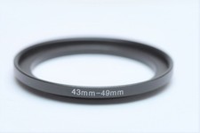 43mm-49mm Metal Lens Adapter Step Up Filter Ring 43-49