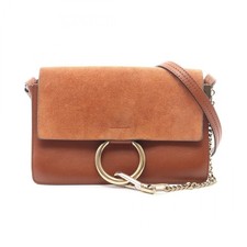 Borsa a tracolla Chloe FAYE in pelle scamosciata marrone usata da donna