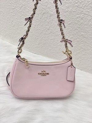 NWT Coach Teri Mini Crossbody Bag With Bows CDW68 In Soft Pink